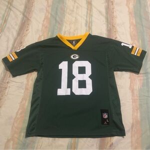 Green Bay Packers Jersey #18 Cobb Team Apparel NFL Green Youth Size Large 14/16